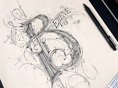 Callivember 2k20 | Believe - Lettering biernat details handlettering illustration pencil sketch szkic typografia typography