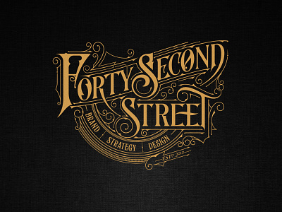 🇺🇸 | ✏️Forty Second Street - Maryville, Tennessee biernat brand branding details forty handlettering lettering logo logodesign second strategy street tennessee usa