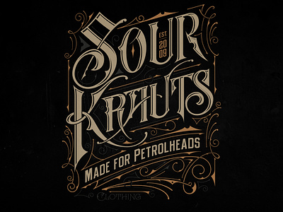 T-shirt Concept - Sourkrauts | 🇩🇪 Berlin biernat branding design details handlettering illustration lettering szkic tshirt tshirtdesign typography vector
