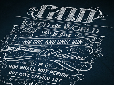 For God So design for god koszulka koszulki biblijne poster print so tshirt typografia typography verses