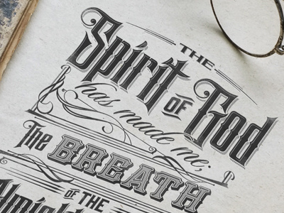The Spirit Of God apparel royal dignity t shirt typografia typography