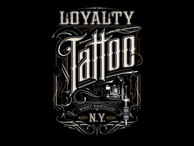 Loyalty Tattoo koszulki loyalty new york nyc studio t shirt tattoo tatuaż typografia typography