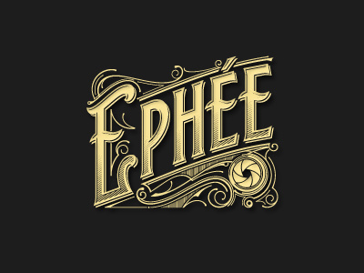 Ephee logo logo design logos photographer shutter typografia typography