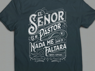 El Senor apparel bible california custom design spanish tshirt typografia typography verses