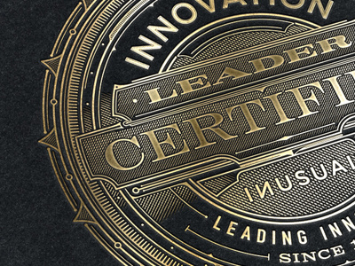 Innovation Leader Certified - Seal :) certified design engraver innovation leader seal tomasz biernat typografia typography
