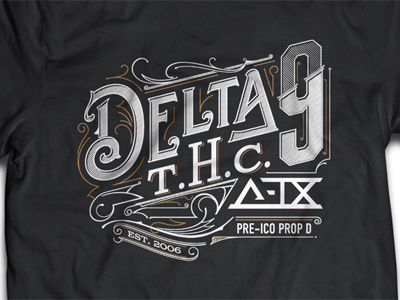Delta9 apparel california clothing delta delta9 design koszulka pencil tomaszbiernat tshirt typografia typography