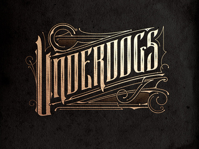 Underdogs copper design details lettering logo typografia typography uk underdogs