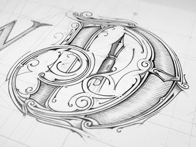 WDK | Sketch calligraphy details house lettering logo typografia typography warsaw