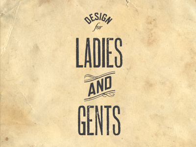 Ladiesandgents and design gents ladies ladiesandgents logo oldpaper