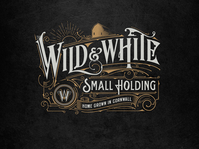 Wild & White england handlettering lettering logo