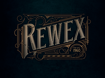 Rewex handlettering legnica lettering logo
