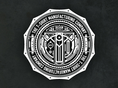 Tsm design industrial logo mechanical tshirt typography