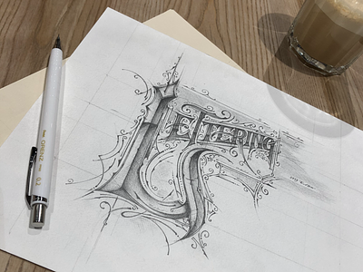 Lettering & Coffee | For fun biernat coffee design handlettering lettering letters pentel pentelpolska
