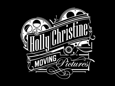 Moving branding logo typography