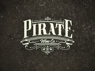 Pirate logo typography