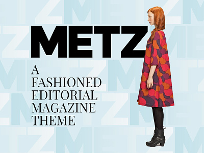 Metz Theme Elements Cover blog blogging creative design editorial fashion journal magazine template theme ui ux web webdesign website wordpress