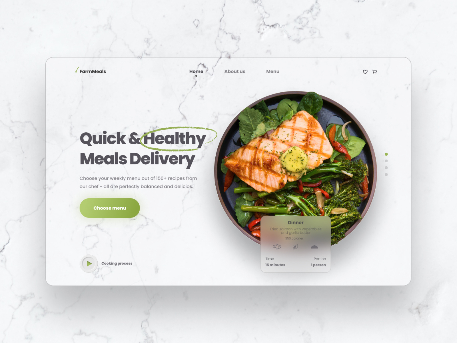 Healthy Meals Delivery Service by Catherine on Dribbble