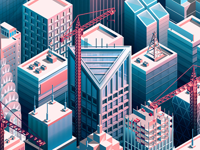 Variety Magazine - Pitched Battles buildings cities city isometric new skyscrapers york