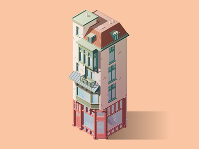 'Herengracht 243A' affinity amsterdam building city iso isometric warm