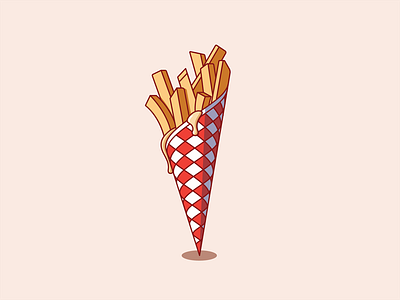 French Fries Icon amsterdam dutch food french fries friet patat
