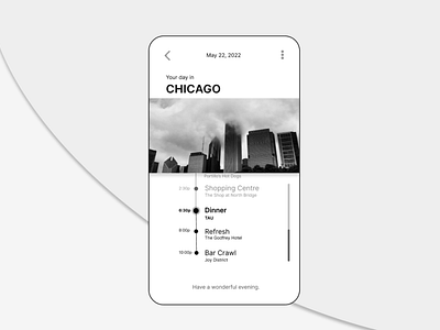 Daily UI 079 - Itinerary