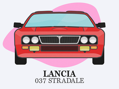 Lancia 037 Stradale 037 auto car illustration lancia rally stradale vehicle