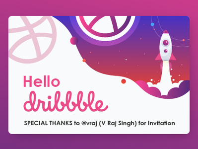 Hello Dribble webdeisgn app branding vector icon ux typography ui design logo illustration