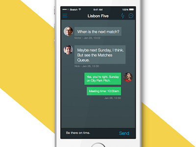 Soccer App - Chat