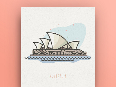 World Icons - Australia australia icons monuments opera sydney vector world
