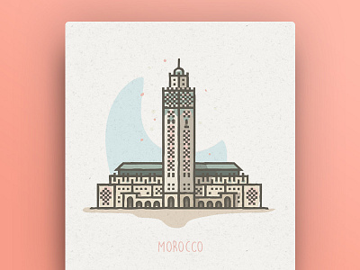 World Icons - Morocco icon illustration monuments morocco world icon