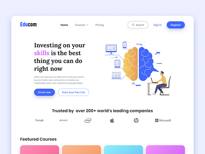 Educom Landing Page