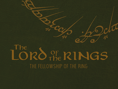 The fellowship of the ring poster remake graphic design lotr movie poster
