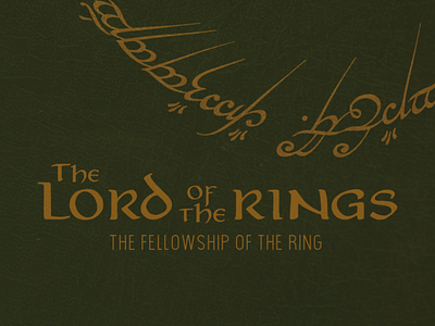 The fellowship of the ring poster remake