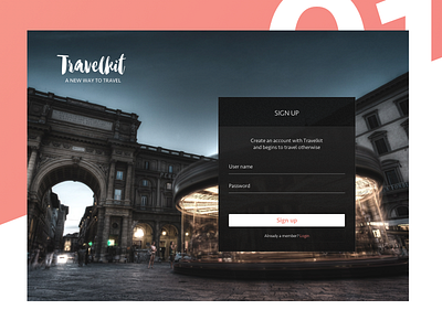 Dailyui 001. Sign Up. Desktop concept 001 dailyui desktop sign up