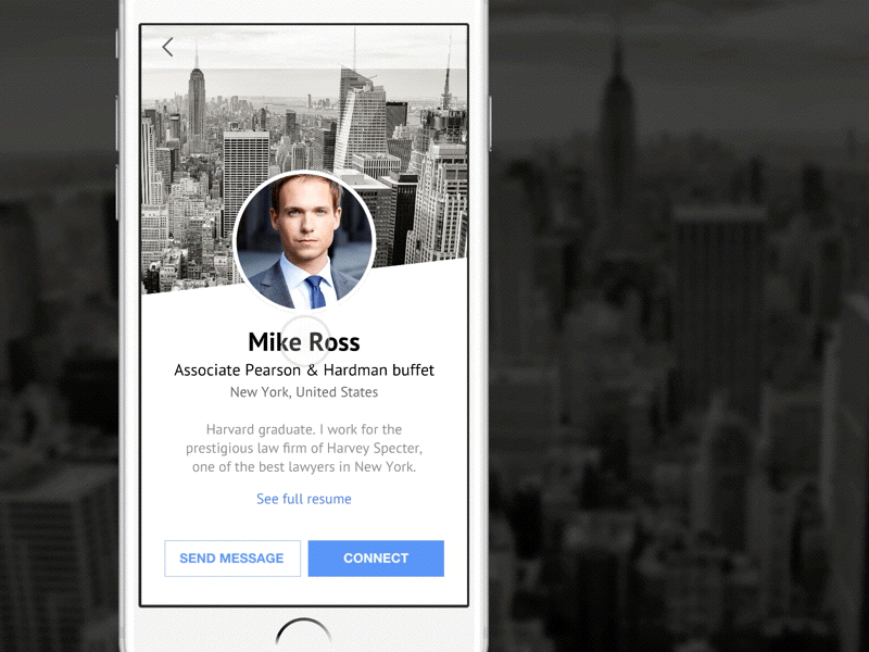 Dailyui 006. User Profile