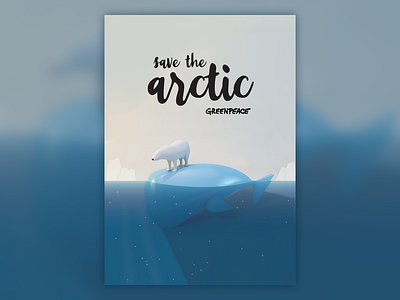 Save the arctic poster