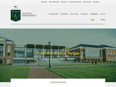 Campus website design university graphic design ui university website