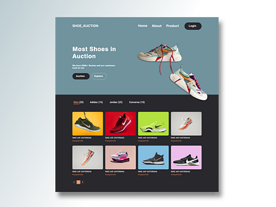 Simple Shoe Web Design auction shoes shoes web auction web design web shoes