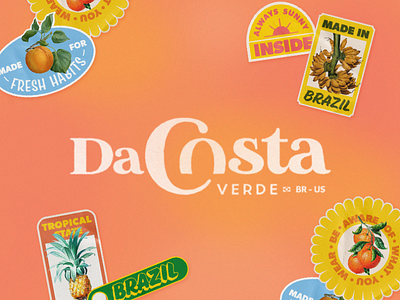 DaCosta Verde - Brand Identity - Logo branding brazil color colorful design graphic design logo stamp sticker typography wellness