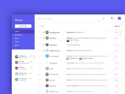 Redesign Gmail application email gmail google inbox mac os mail ui uiux ux web