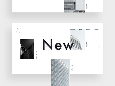 Minimal Case architect blackwhite gallery minimal new responsive ui uiux web web design