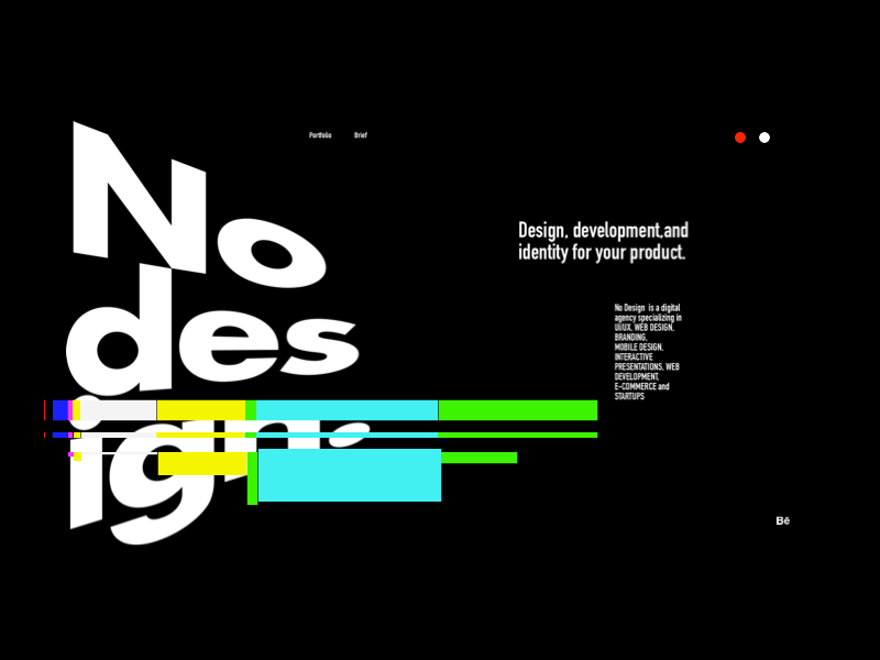 No Design animation colors minimal ui web design