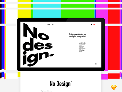 NoDesign Free Presentation case colors free freebie presentation sketch ui uiux webdesign