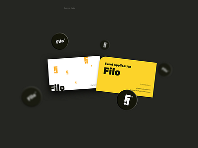 Filo business cards bc brand branding business card identity