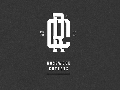 Nr. 36 - Rosewood Barbershop barber logo barbershop black branding identity logo monogram premium tattoo typography