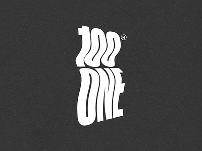N.38 - 100 One Shop black branding clean hardcore identity illustration logo logo design premium street typography