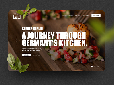 N.48 - Seins's Berlin / Website app branding clean food icon identity logo minimal ui ux web