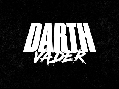 Darth Vader - Typography akira branding brush brush lettering hardcore identity illustration logo starwars street typography