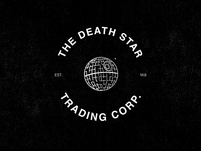 Death Star Logo branding clean clothing hardcore helvetica identity logo minimalist starwars street type typography