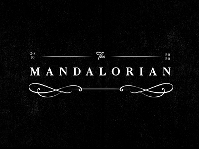 The Mandalorian Logo black branding identity illustration jewelry logo logotype premium sleek starwars typography